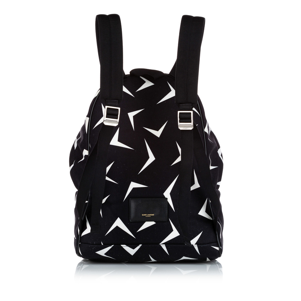 Pre-Loved Saint Laurent Boomerang Printed Canvas Backpack - Picture 3 of 7